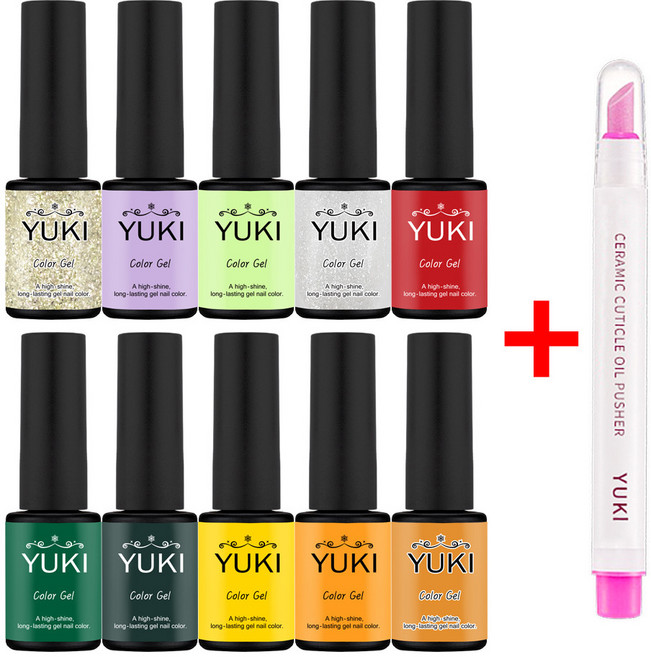 유키 신컬러 331종 내맘대로10종+사은품세트 젤네일세트, 1세트, 내맘대로젤10종+오일푸셔세트