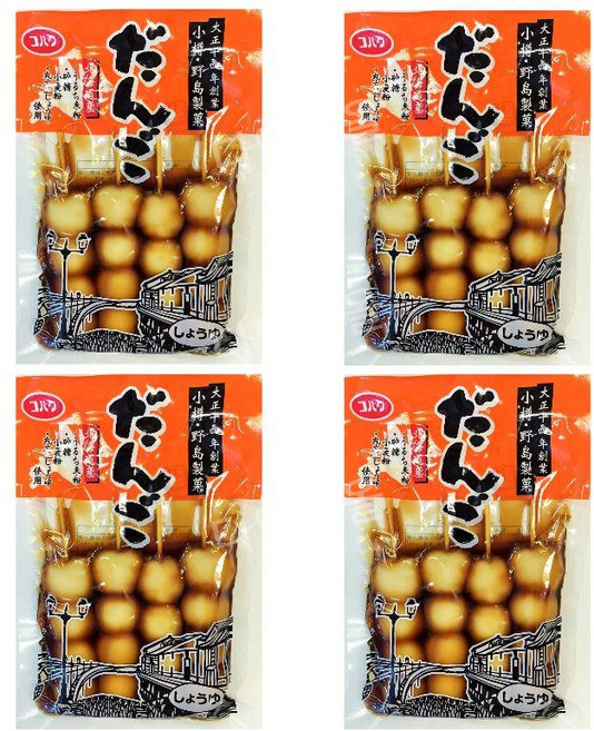 일본 미타라시 당고 간식 꼬치 경단 간장 4개입, 4개
