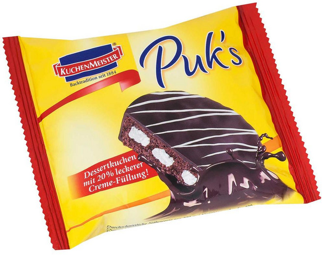 Kuchenmeister 쿠첸마이스터 Puks 초콜릿 스펀지 케익 스낵 62g 5팩