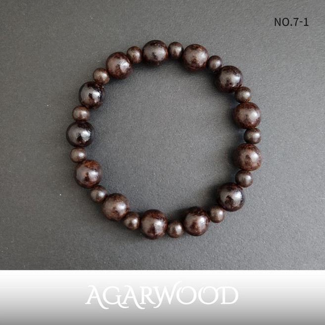 [궁중예담]침향 염주 팔찌 커플팔찌 자연산침향 10mm No.7-1
