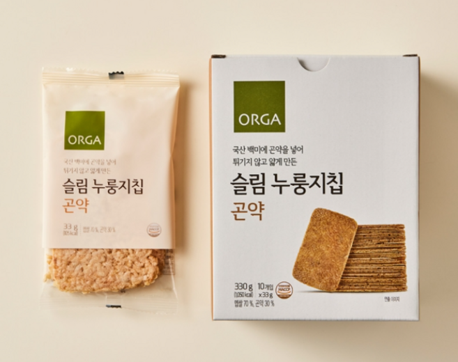 풀무원 슬림누룽지칩 곤약 330g 1개