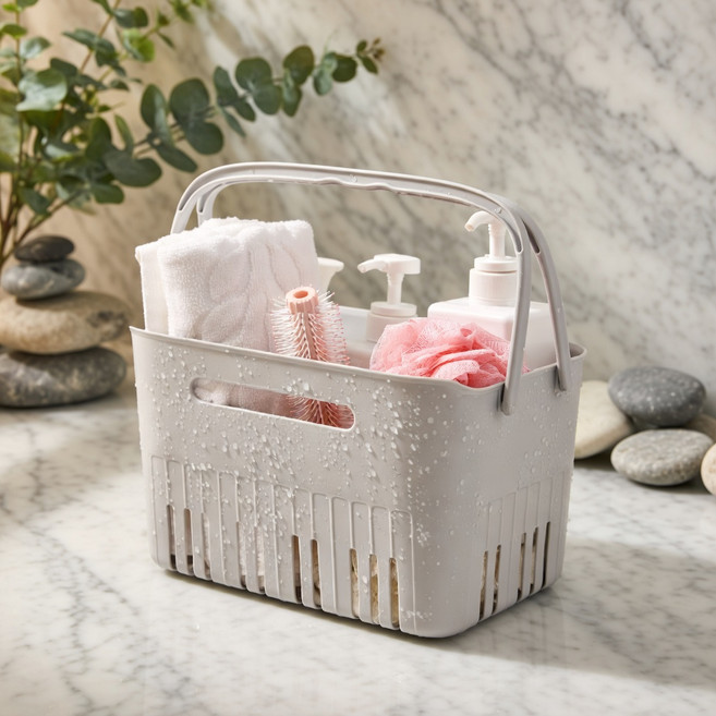 꼼수창고 물 빠짐 목욕 바구니, 그레이
