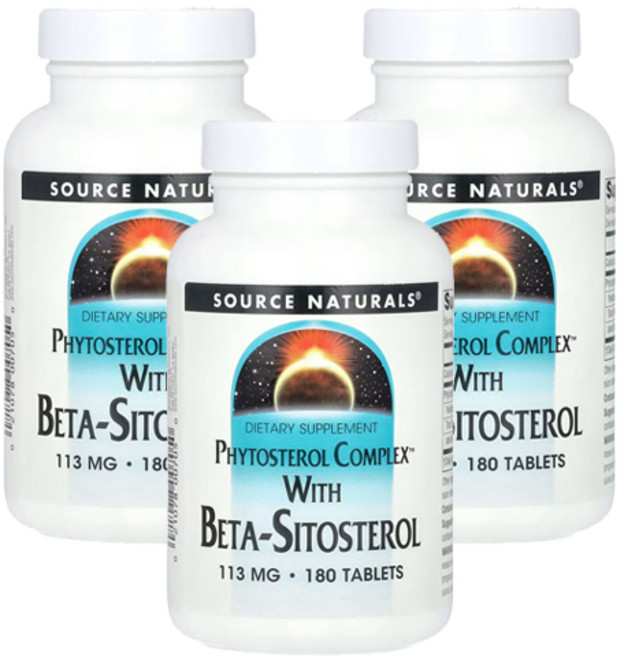 소스내츄럴스 피토스테롤 컴플렉스 베타-시토스테롤 타블렛, 180정, 3개