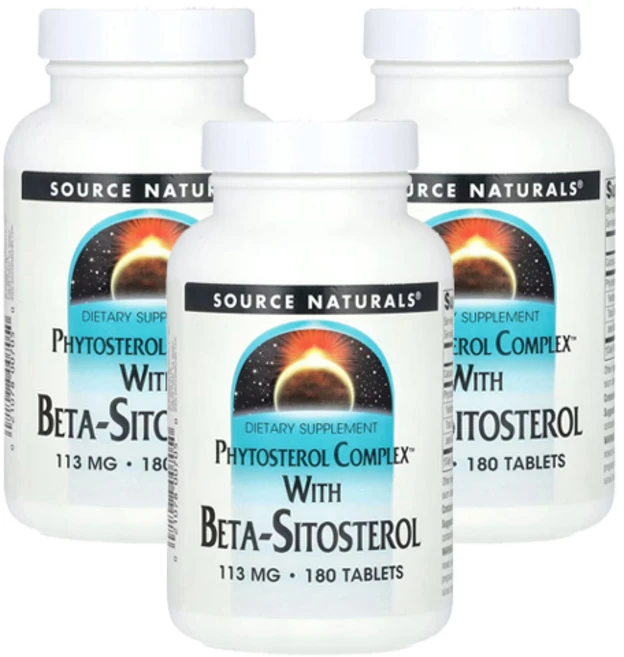 소스내츄럴스 피토스테롤 컴플렉스 베타-시토스테롤 타블렛, 180정, 3개 - 쿠팡