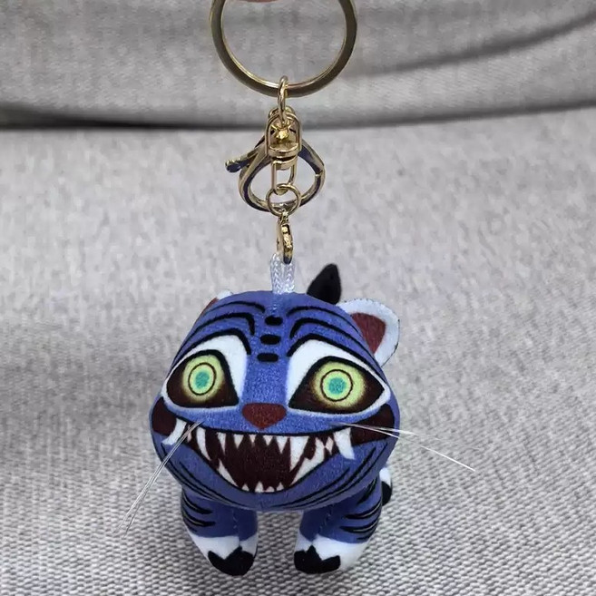 케이팝데몬헌터스 케데헌 더피 호랑이 굿즈 봉제 키링, 1개, blue, 5cm