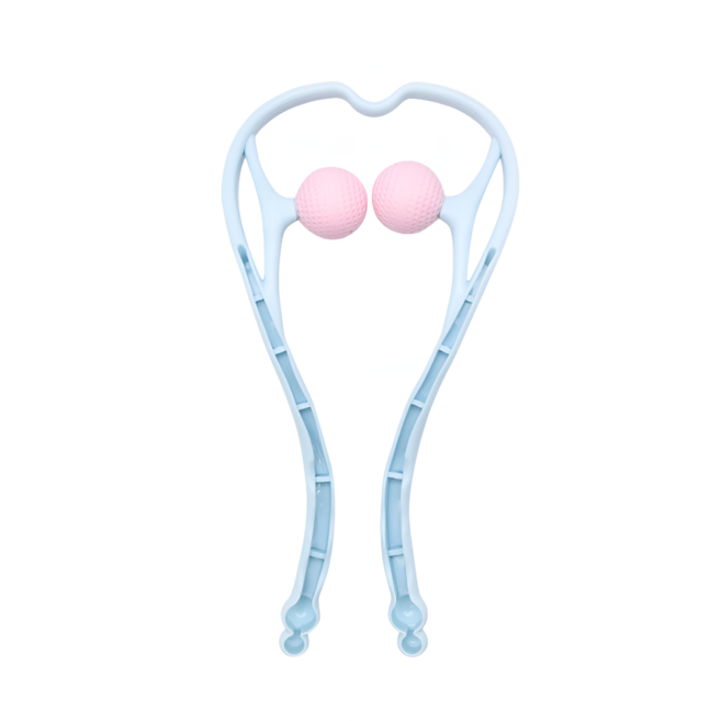 아일원 경추 목 마사지기, 1개, 빈 하늘색