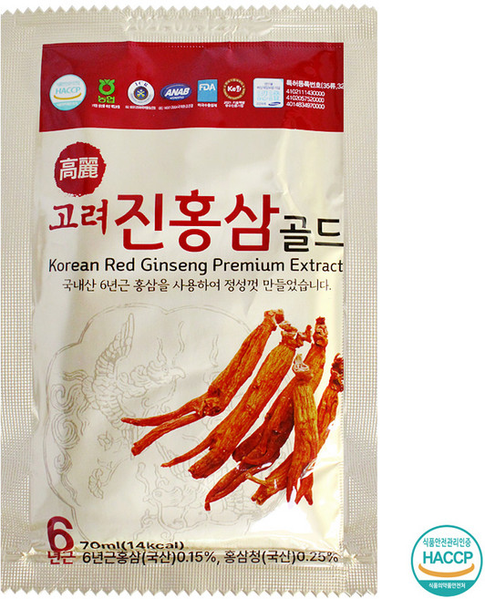 고려 진홍삼 골드 (낱개), 1개, 70ml