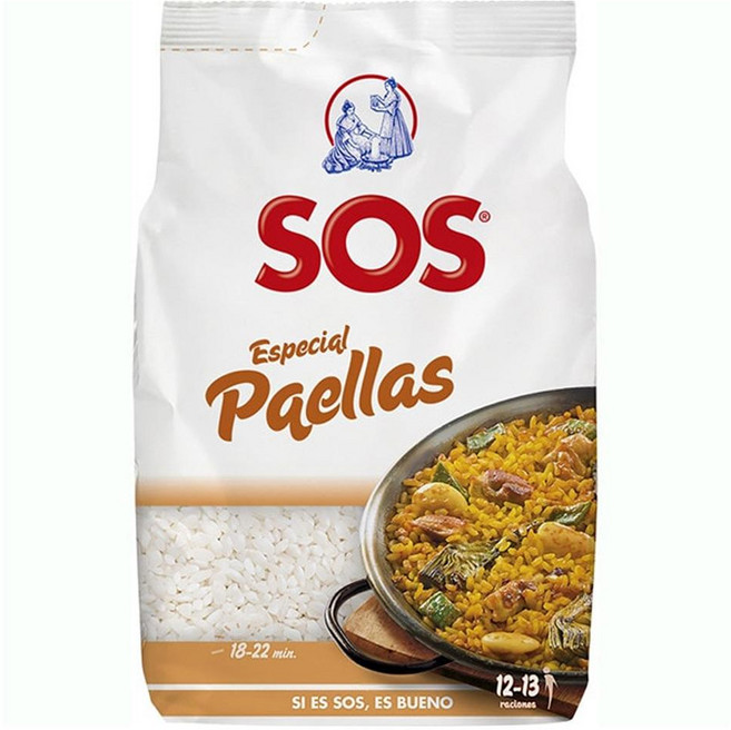 sos 에스오에스 스페셜 라운드 빠에야 라이스, 4개, 1kg
