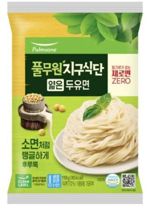 풀무원지구식단 얇은 두유면 150g, 옵션 x 4개