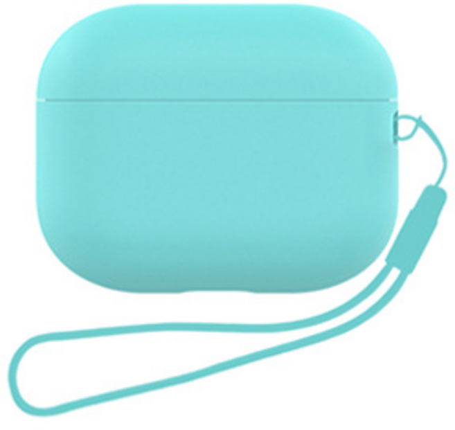 루디모어 에어팟 프로2 실리콘 케이스 + 스트랩, 스카이블루, 1개