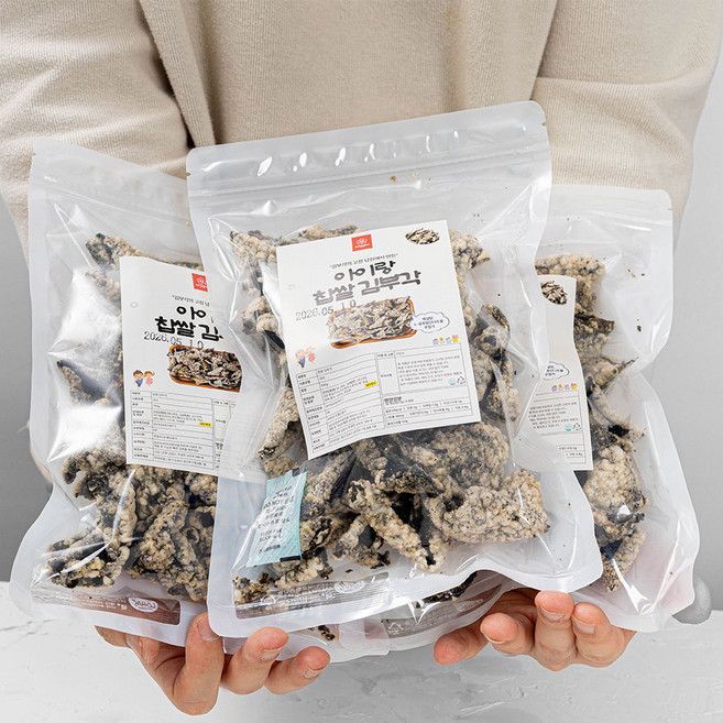아이랑 무설탕 김부각 찹쌀 남원, 100g, 3개