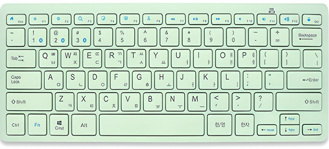 엔보우 N패드 라이트 블루투스 3채널 무선 텐키리스 키보드, 민트, NPAD-LIGHT