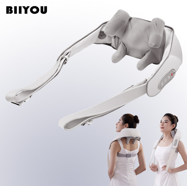 BiiYou 목 안마기 경추 승모근 안마기 어깨 찜질 가정용 목 허리 등 어깨 목 안마기, P11