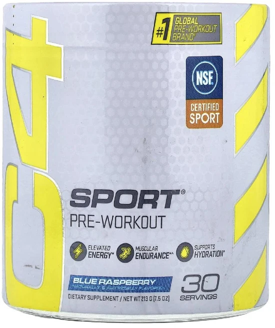 C4 스포츠 프리-워크아웃 블루 라즈베리 맛, 1개, 213g - 쿠팡