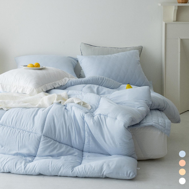 [올리비아데코] 커스타드 모달100 차렵이불/차렵이불세트/패드세트 (S/Q)