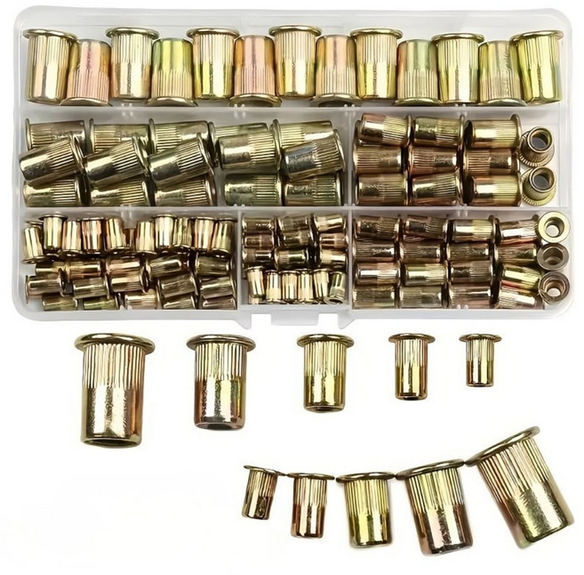 탄소강 리벳 너트 툴 세트 175PCS, 1세트