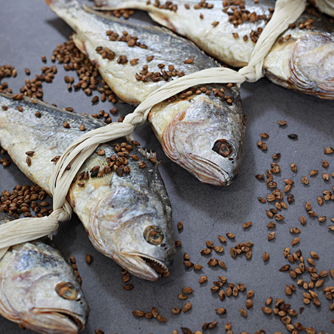 영광 법성포 찐보리굴비 부세 보리굴비 보리굴비선물세트, [선물포장] 영광 보리굴비 대(29~30cm) 10미, 1개