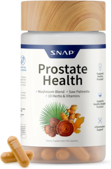 Snap Supplements 프리미엄 배뇨 전립선 케어 포뮬러 / 쏘팔메토 + 베타-시토스테롤, 2개, 90정 - 쿠팡