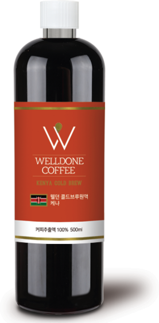 웰던커피 콜드브루 더치커피 원액 케냐 500ml, 1세트, 1개