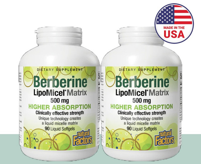 네추럴팩터스 베르베린 리포미셀 베르가못 12주분, 90정, 2개