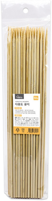 생활미소 대나무 다용도 꽂이 30cm, 1개, 50개입