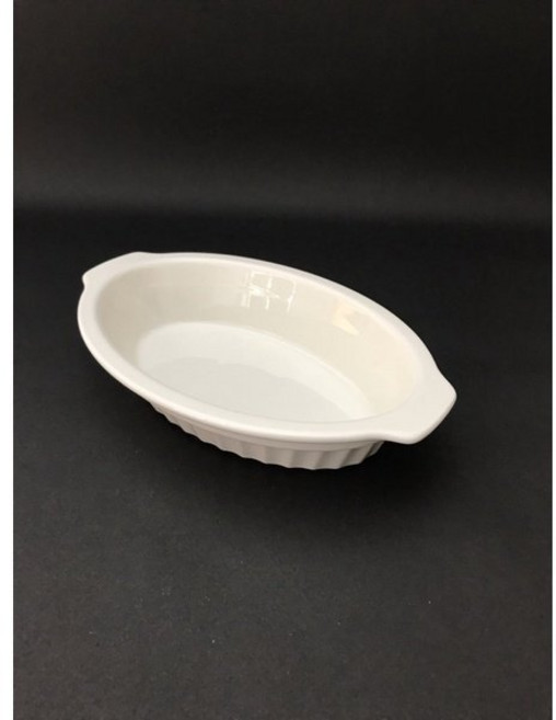 東昇瓷器餐具 大同強化瓷器9吋雙耳烤盤 P54B94, 1個, P54B94長22.5寬12高4.5