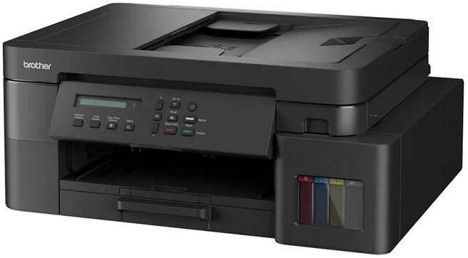 brother 【機器加購四色墨水一組】 威力印第四代大連供雙面商用無線複合機, DCP-T830DW+BTD100BK/C/M/Y
