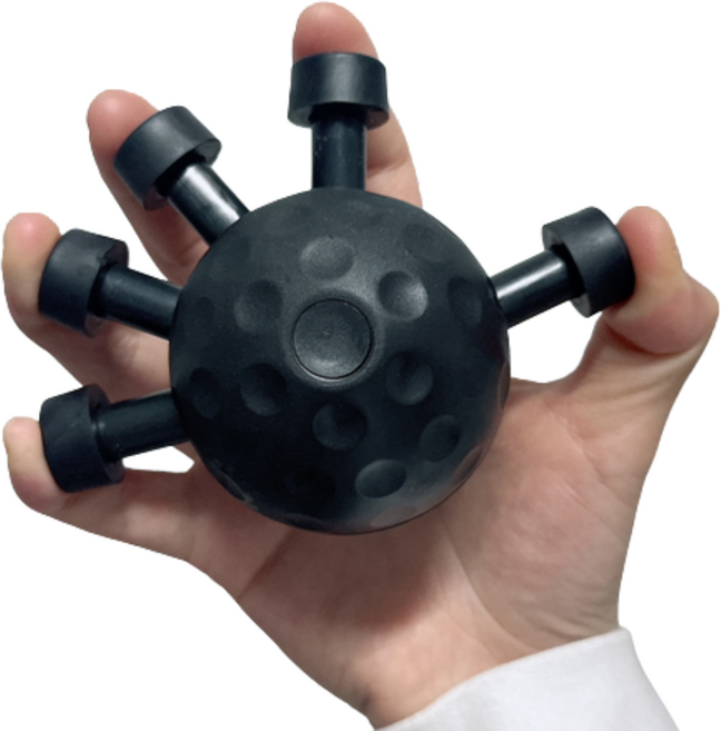글로윅 탄소강 스프링 손가락 악력기 전완근 운동기구, 1개, 블랙