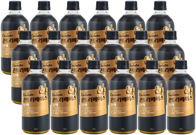 칸타타 콘트라베이스 콜드브루 블랙 500ml, 18개