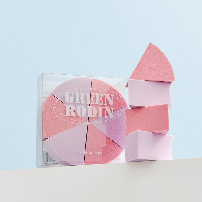 그린로댕 뚱피스퍼프 6p 하이드로 스펀지 메이크업 퍼프, 1개