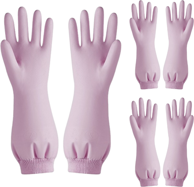 기모안감 니트릴 고무장갑 편한 밴드형, 3개, M, 퍼플