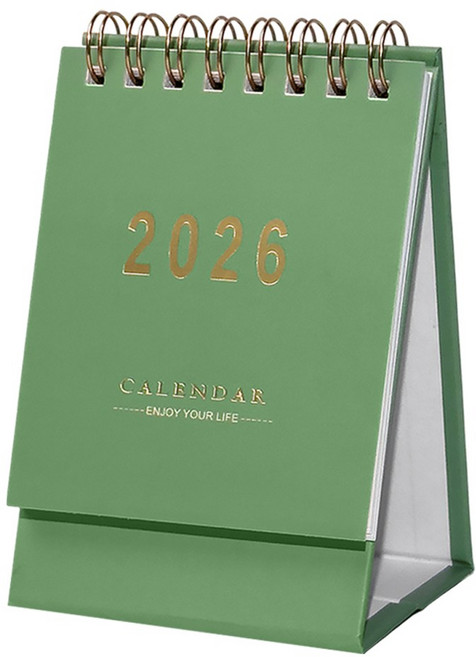 모던앳 2026 미니 탁상 달력, 1개, 그린