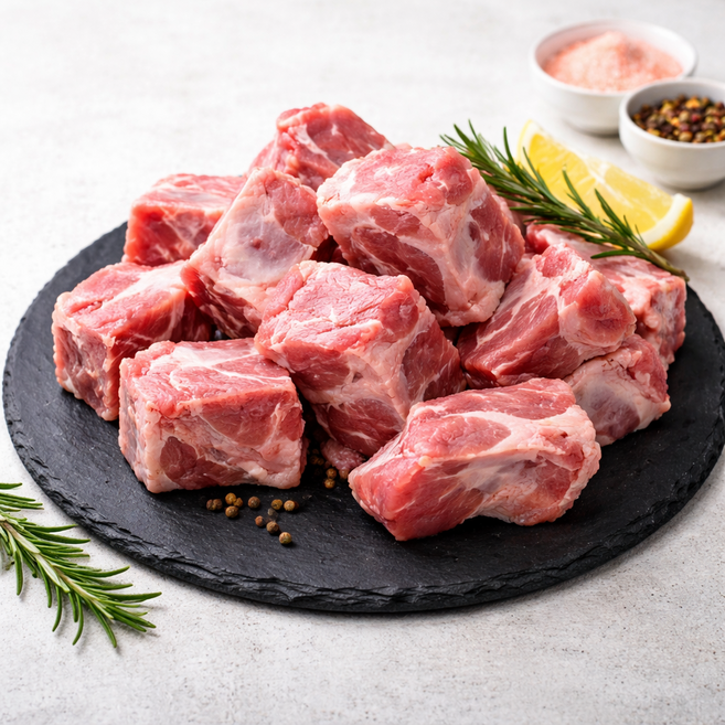 한돈 돼지등뼈 1kg 1등급 감자탕뼈 뼈찜 감자탕재료 김치찜용 목뼈 대용량, 1