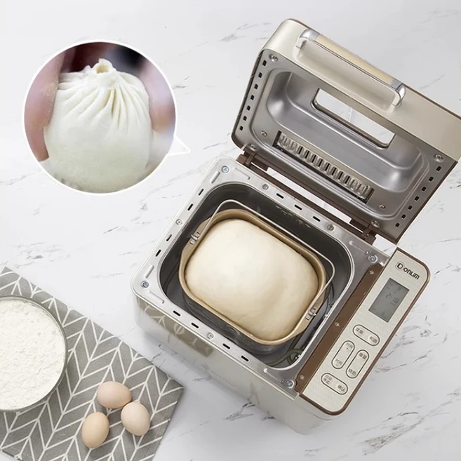 입문용 제빵기 가정용 완전 자동 소형 반죽 믹서 찐빵 기계 다기능 아침 식사 기계, 01 빠른, 03 AU, 01 goldcolor