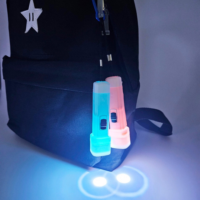 1000 LED 미니후레쉬 1개 랜덤 - 늦은밤 안전지키미 라이트 키링 학생 달란트 포인트마켓, 색상 랜덤