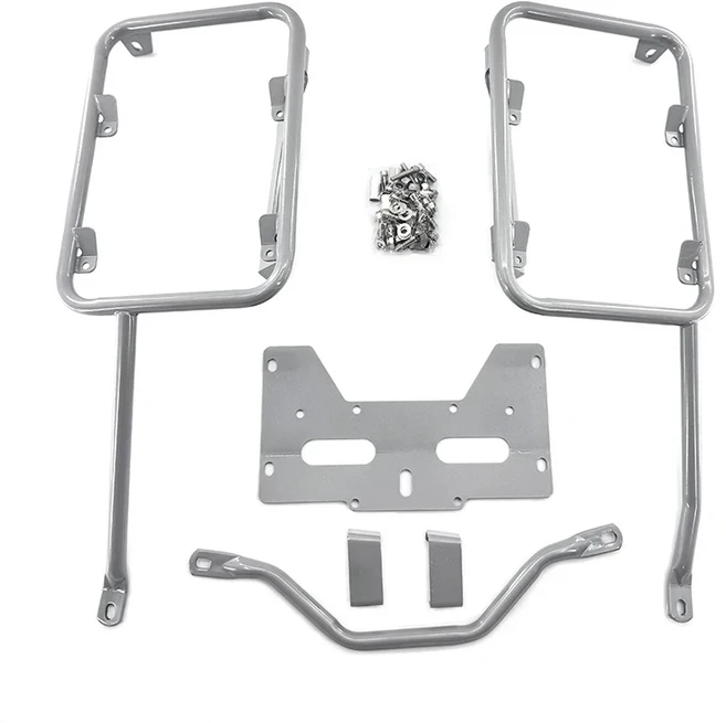 두카티 멀티스트라다 1200 엔듀로 950/ S V2/ 오토바이 새들백 사이드 툴박스 브래킷 러기지 패니어 랙 지, 01 빠른  Mainland, 02 MTS950S 17-21-Silver