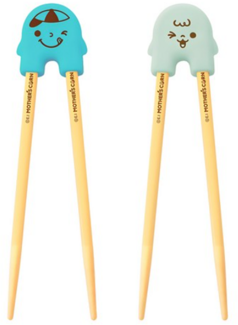 마더스콘 라이스투씨유 교정젓가락 2종 세트, 블루 + 민트, 1세트