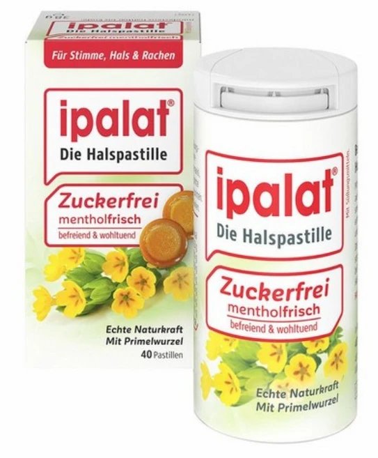 이팔라트 Ipalat 목캔디 무설탕 쉰목 기침 40정 독일직배송, 1개, 38g - 쿠팡