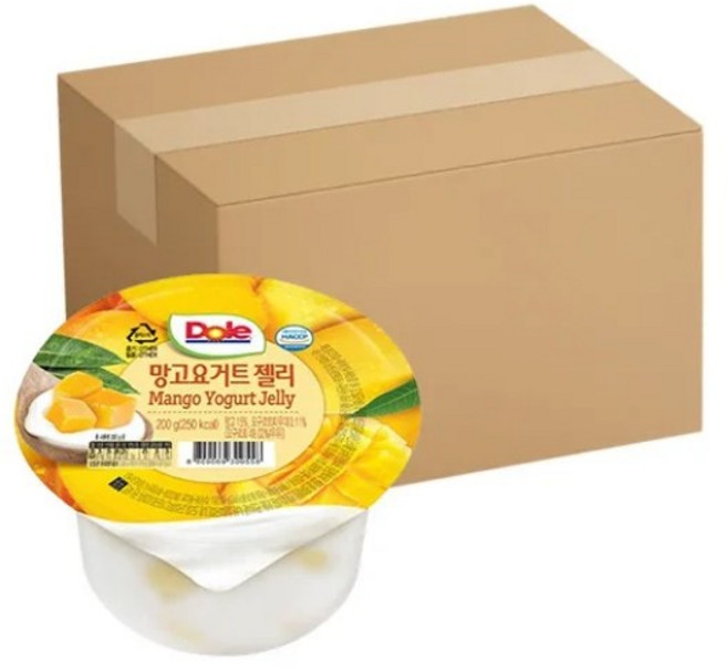돌 컵 망고요거트젤리, 200g, 24개