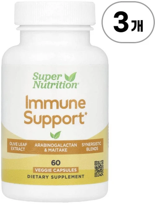 슈퍼 뉴트리션 이뮨 서포트 아라비노갈락탄 함유 Super Nutrition Immune Support with Arabinogalactan 60정, 3개 - 쿠팡