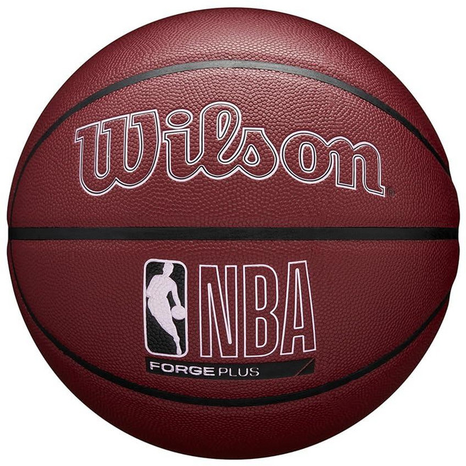 WILSON 온 NBA Forge 실내/실외 농구공 브라운 사이즈 17.8-74.9cm(7-29.5인치) 147604, Forge Plus, 밤색