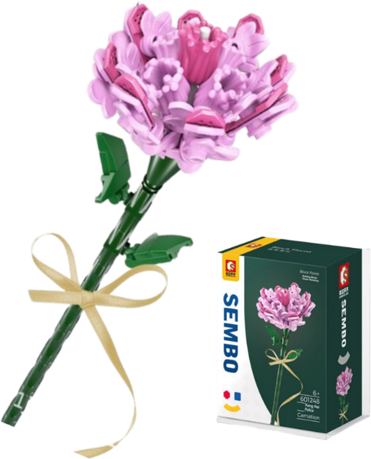 [나노킹-감성블럭] 카네이션 호환블럭 DN130, 1개