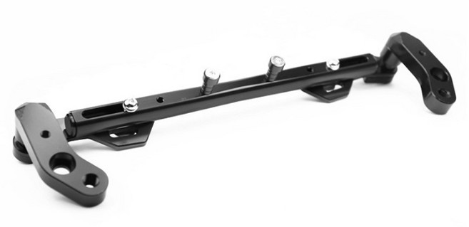 오토바이 핸들크로스바 PCX NMAX 포르자 슈퍼커브 시티에이스 라이더 오토바이 멀티크로스바, 블랙, 1개, 블랙