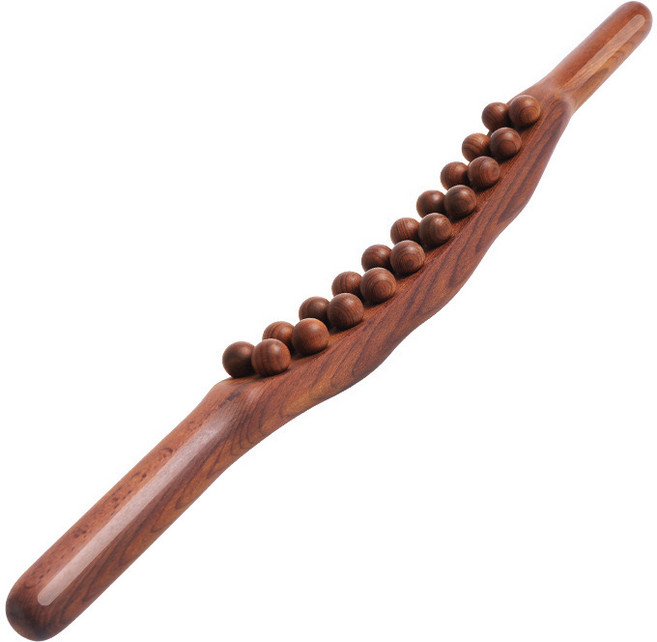 언에스온 전신 셀프 더블 마사지볼 스틱, 탄화 20볼, 1개