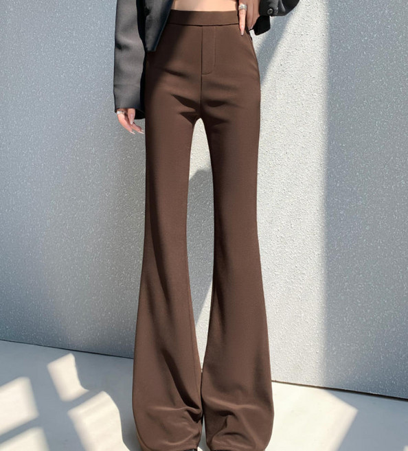 모몰라티 여성 부츠컷 하이웨스트 오피스복 정장바지 슬림핏 스판바지
