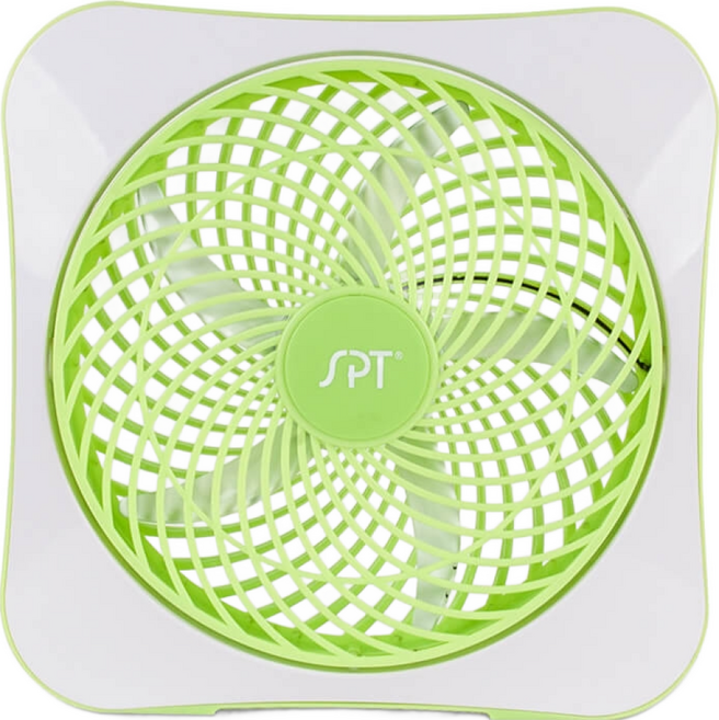 尚朋堂10吋全電壓DC節能電風扇/桌扇 節能省電 安靜舒適 簡約時尚, 綠色, SF-1010DC