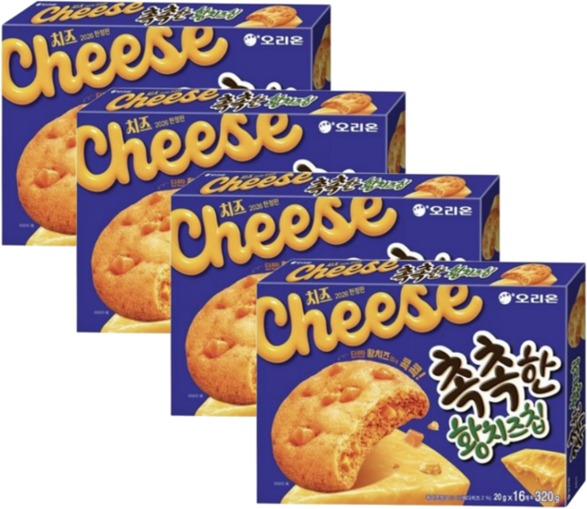 오리온 촉촉한황치즈칩 16p, 320g, 4개