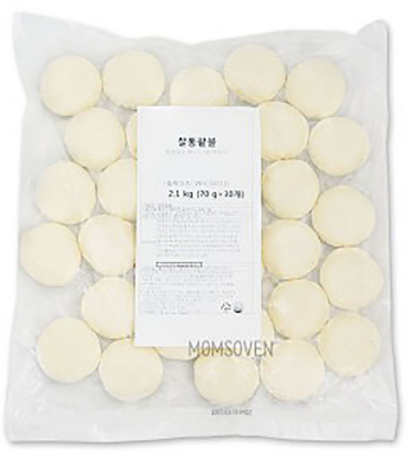 찰통팥볼 [냉동생지] 2.1kg (70g x 30개입)-아이스박스포장, 2개