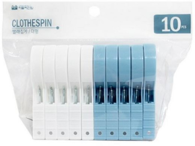 이엘씨 빨래집게 대형 10P 생활용품 > 세탁용품 빨래줄/빨래집게, 상세페이지참조, 10개