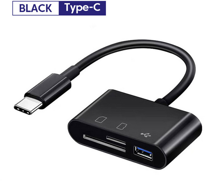 in 유형 카드 판독기 마이크로 SD TF 메모리 아이폰 호환 15 시리즈 노트북 태블릿 OTG 변환기 외부 디스크 어댑터